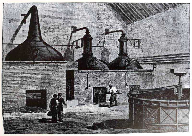 Hazelburn distillery – still house.