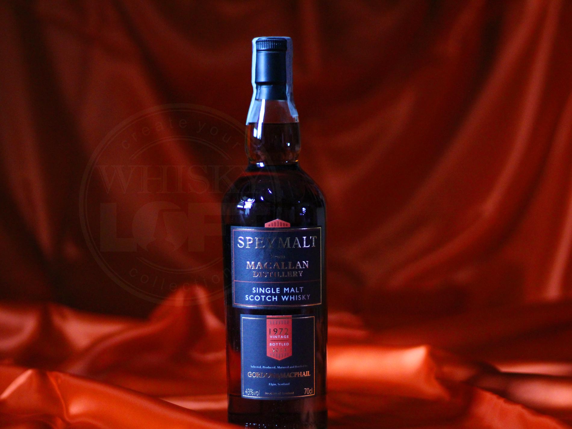 Macallan, Gordon & MacPhail (GM), Single Malt Scotch Whisky, 1972 distilled.