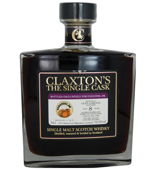 Glen Garioch 2011 from Claxton`s - The Single Cask and 3 month Finish  in 1st Fill PX Sherry Octave